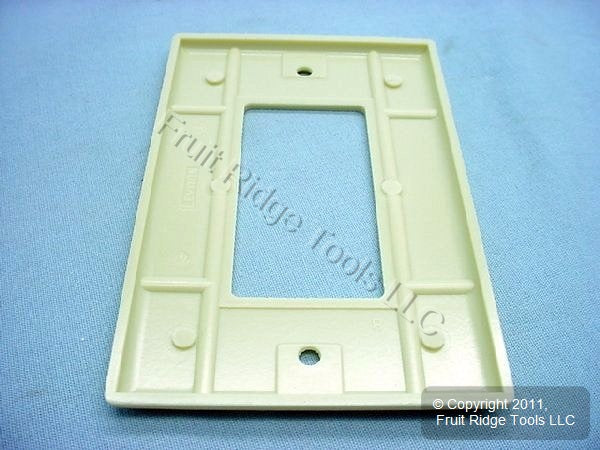 Leviton 80601-I Ivory 1-Gang Decora GFCI Plastic Midway Wallplate Covers 100pcs
