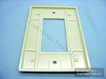 Leviton 80601-I Ivory 1-Gang Decora GFCI Plastic Midway Wallplate Covers 100pcs