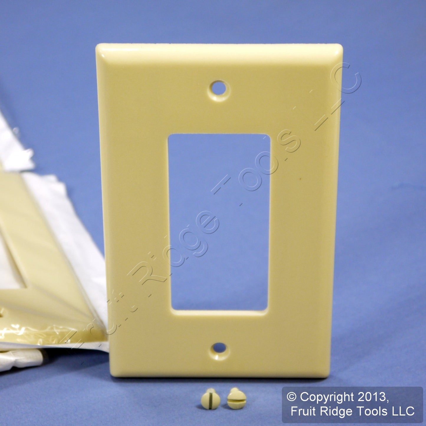 Leviton 80601-I Ivory 1-Gang Decora GFCI Plastic Midway Wallplate Covers 25pcs