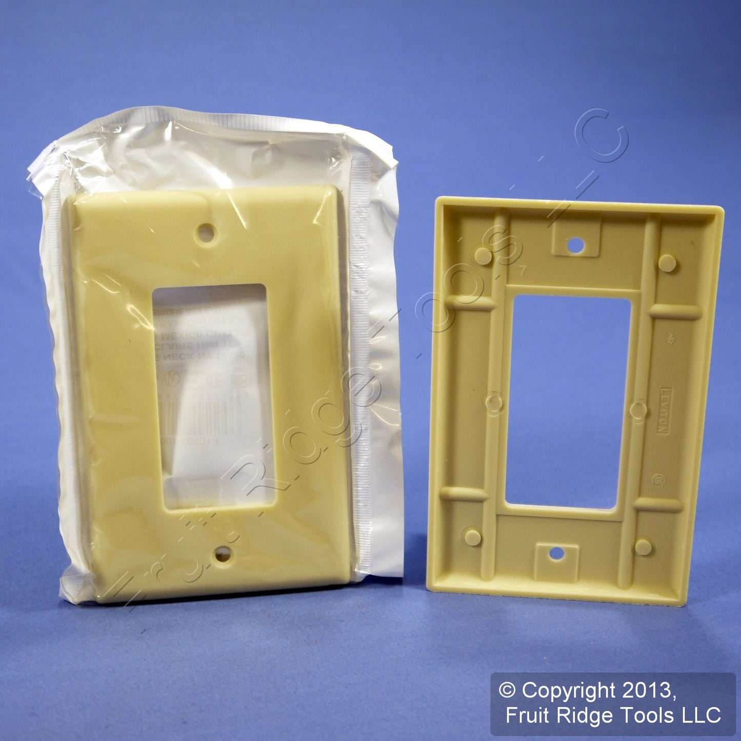 Leviton 80601-I Ivory 1-Gang Decora GFCI Plastic Midway Wallplate Covers 25pcs