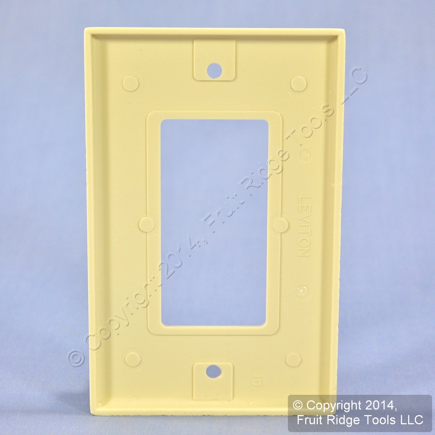 Leviton 80601-I Ivory 1-Gang Decora GFCI GFI Plastic Midway Wallplate Cover