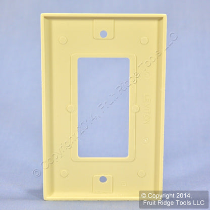 Leviton 80601-I Ivory 1-Gang Decora GFCI GFI Plastic Midway Wallplate Cover