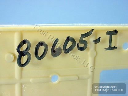 Leviton 80605-I Ivory 2-Gang Toggle Switch Decora Plastic Midway Wallplate Cover