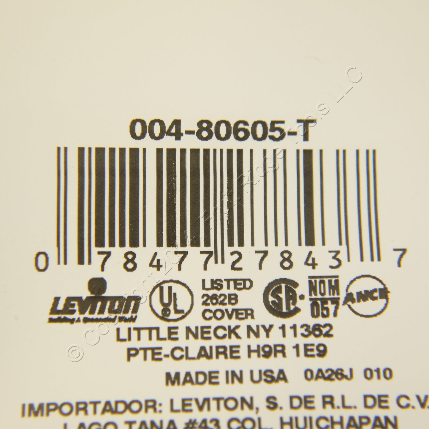 Leviton 80605-T Light Almond 2-Gang Toggle Decora Plastic Midway Wallplate Cover