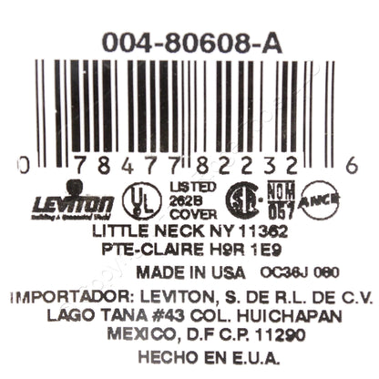 Leviton 80608-A Almond 2-Gang Blank Decorator Thermoset Midway Wallplate Cover