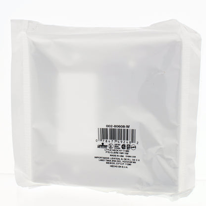 Leviton 80608 White Residential Grade Decora GFCI Blank Cover Midway Wallplate