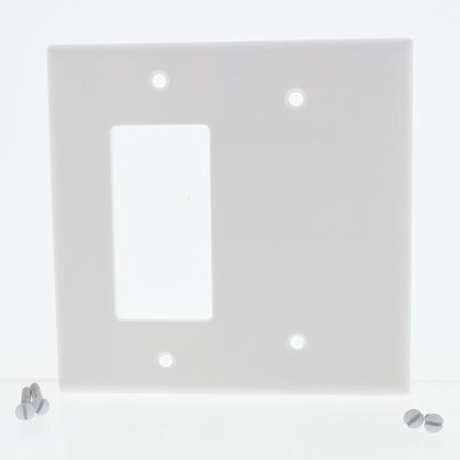 Leviton 80608 White Residential Grade Decora GFCI Blank Cover Midway Wallplate