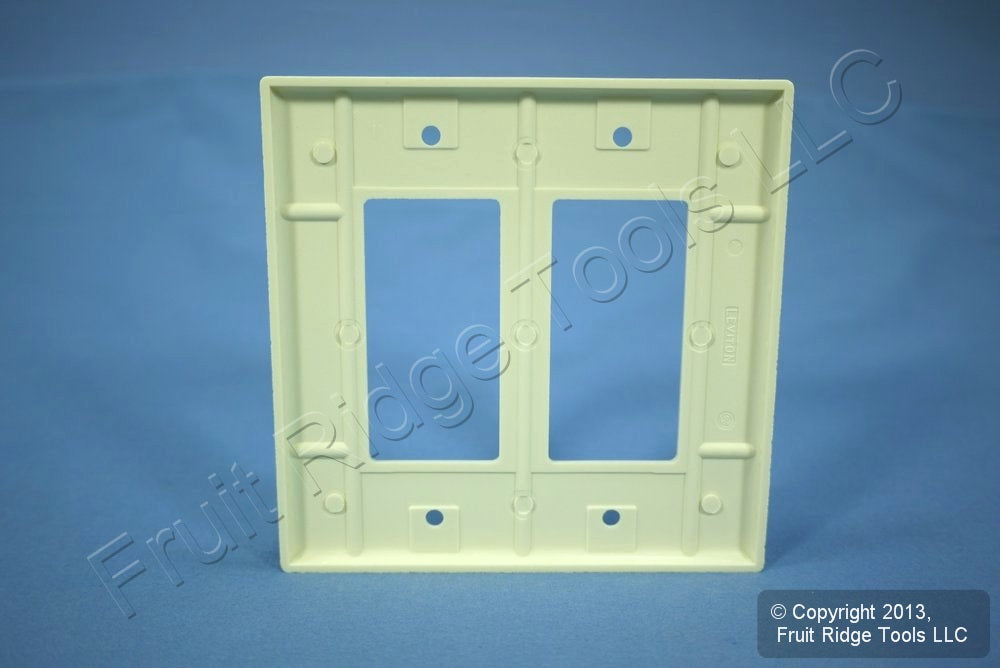 Leviton 80609-A Almond 2-Gang Decora GFCI GFI Plastic Midway Wallplate Cover