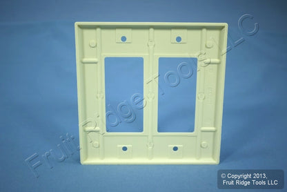 Leviton 80609-A Almond 2-Gang Decora GFCI GFI Plastic Midway Wallplate Cover