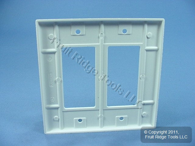 Leviton Midway White 2G Leviton Decora Plastic Wallplate GFCI GFI Cover 80609-W