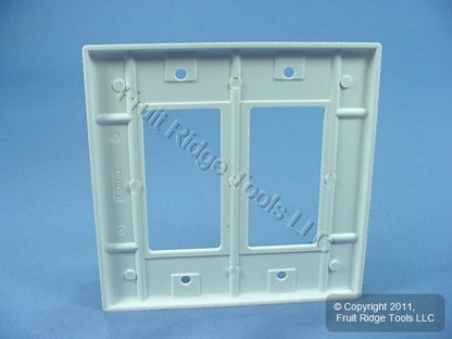 Leviton Midway White 2G Leviton Decora Plastic Wallplate GFCI GFI Cover 80609-W