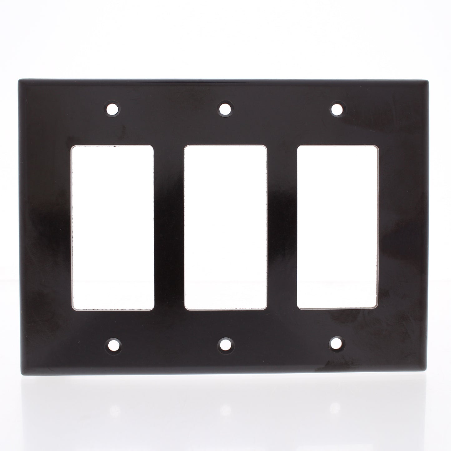 Leviton 80611 Brown 3-Gang Decora Large GFCI Cover Wallplate