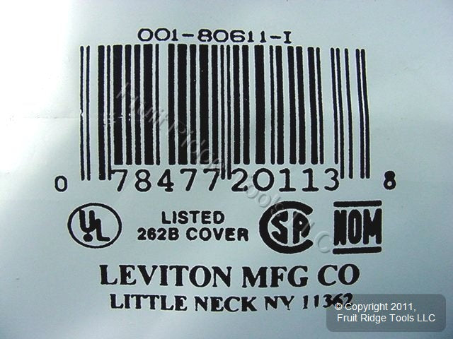 Leviton Ivory Decora Large 3-Gang Gfi Gfci Cover Rocker Switch Wallplate 80611-I