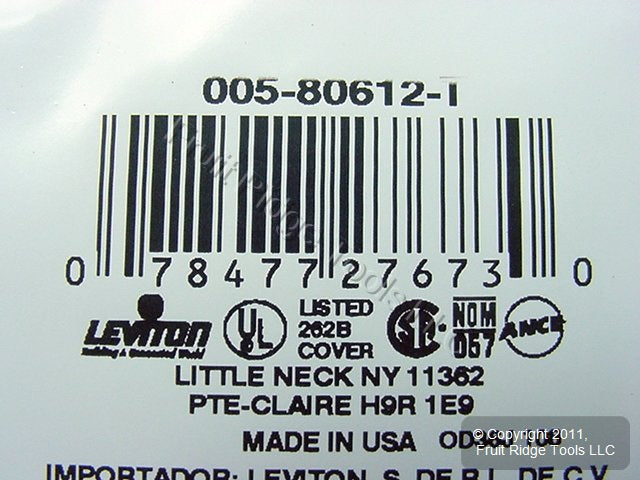 Leviton 80612-T Light Almond 4-Gang Decora GFCI Plastic Midway Wallplate Cover