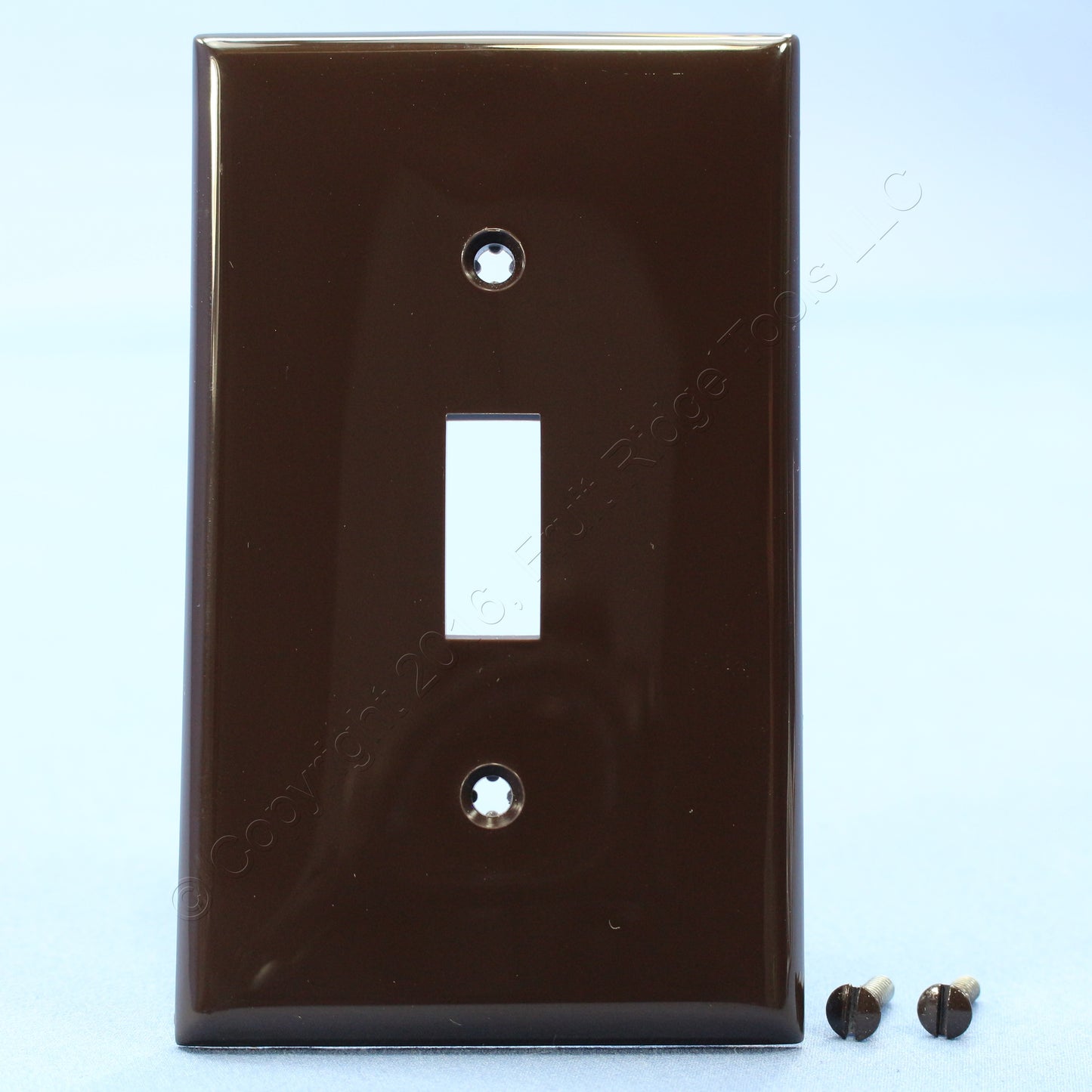 Leviton 80701 Brown 1-Gang Toggle Switch Unbreakable Standard Wallplates 25pcs