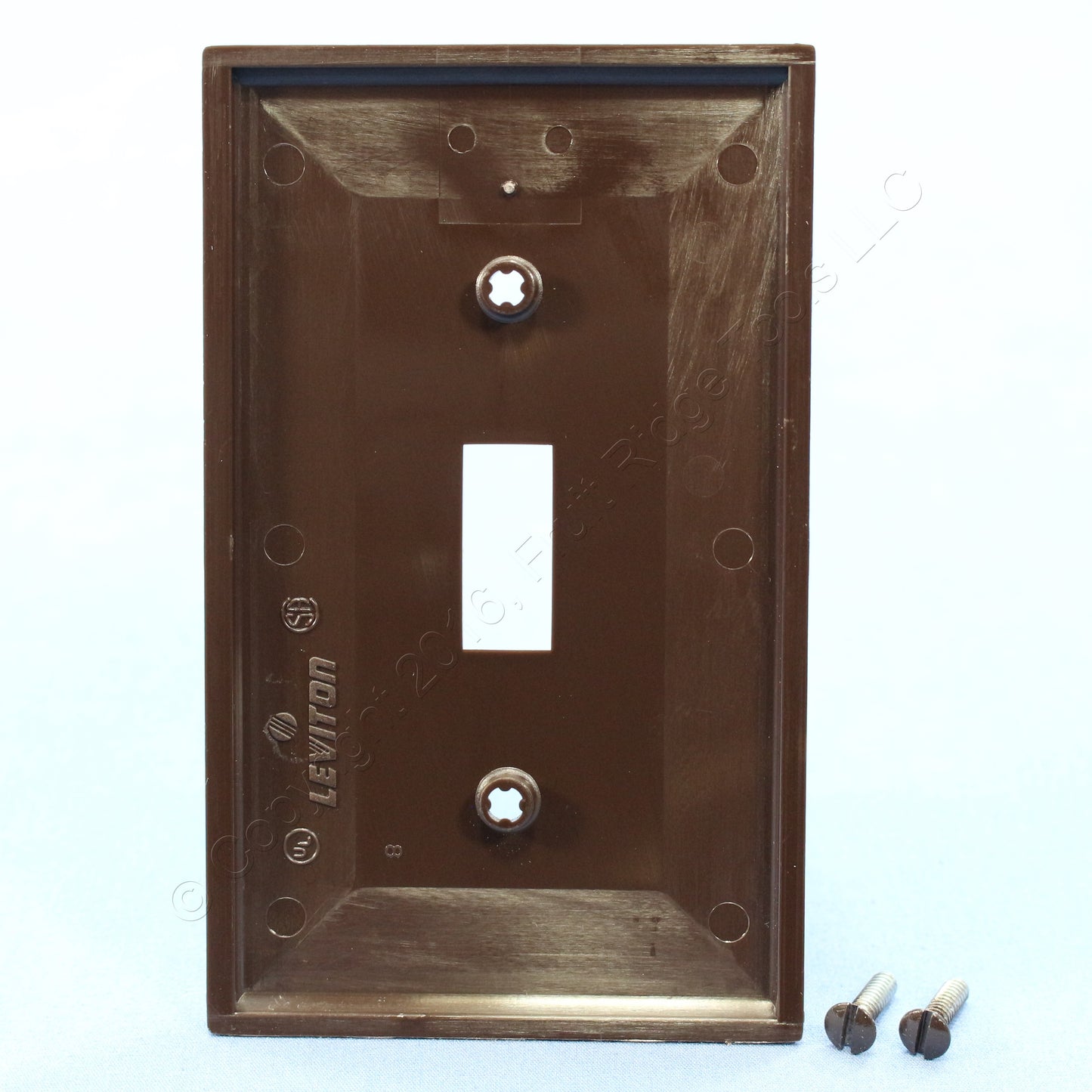 Leviton 80701 Brown 1-Gang Toggle Switch Unbreakable Standard Wallplates 25pcs