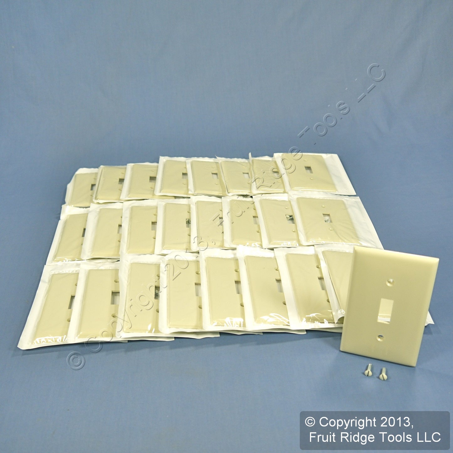 Leviton 80701-A Almond 1-Gang Toggle Switch Unbreakable Nylon Wallplates 25pcs