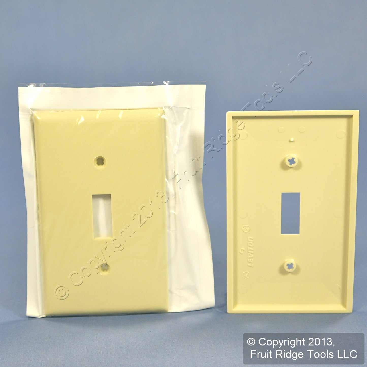 Leviton 80701-A Almond 1-Gang Toggle Switch Unbreakable Nylon Wallplates 25pcs