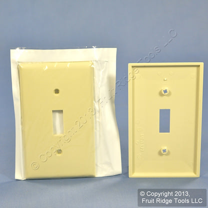 Leviton 80701-A Almond 1-Gang Toggle Switch Unbreakable Nylon Wallplates 25pcs
