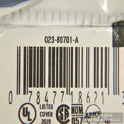 Leviton 80701-A Almond 1-Gang Toggle Unbreakable Nylon Standard Wallplate Cover