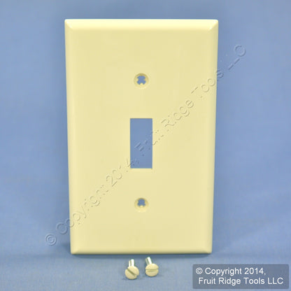 Leviton 80701-A Almond 1-Gang Toggle Unbreakable Nylon Standard Wallplate Cover