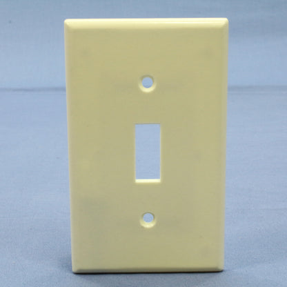 Leviton 80701-A Almond 1-Gang Toggle Switch Unbreakable Nylon Wallplate 4pcs