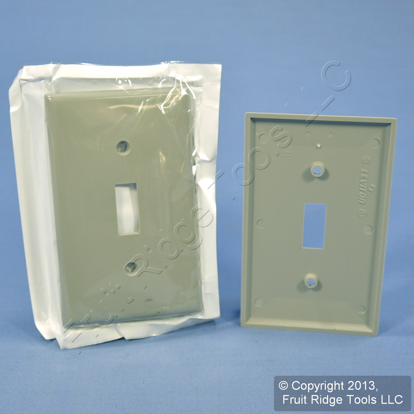 Leviton 80701-GY Gray 1-Gang Toggle Switch Unbreakable Nylon Wallplates 25pcs