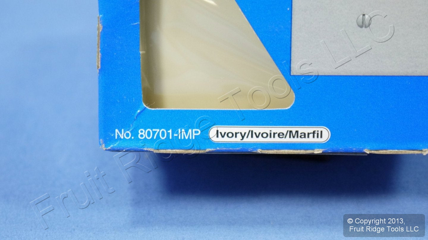 10 Leviton Ivory Unbreakable Nylon 1-Gang Toggle Switch Cover Wallplates 80701-I