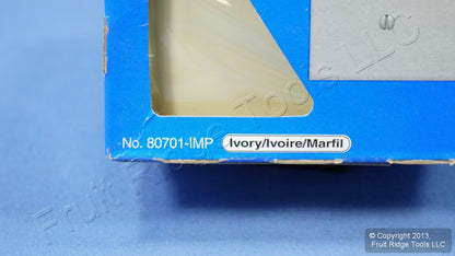 10 Leviton Ivory Unbreakable Nylon 1-Gang Toggle Switch Cover Wallplates 80701-I