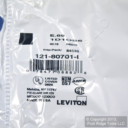 Leviton 80701-I Ivory 1-Gang Toggle Switch Unbreakable Nylon Wallplates 200pcs