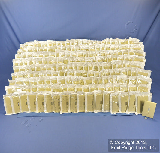 Leviton 80701-I Ivory 1-Gang Toggle Switch Unbreakable Nylon Wallplates 200pcs