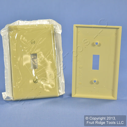 Leviton 80701-I Ivory 1-Gang Toggle Switch Unbreakable Nylon Wallplates 200pcs