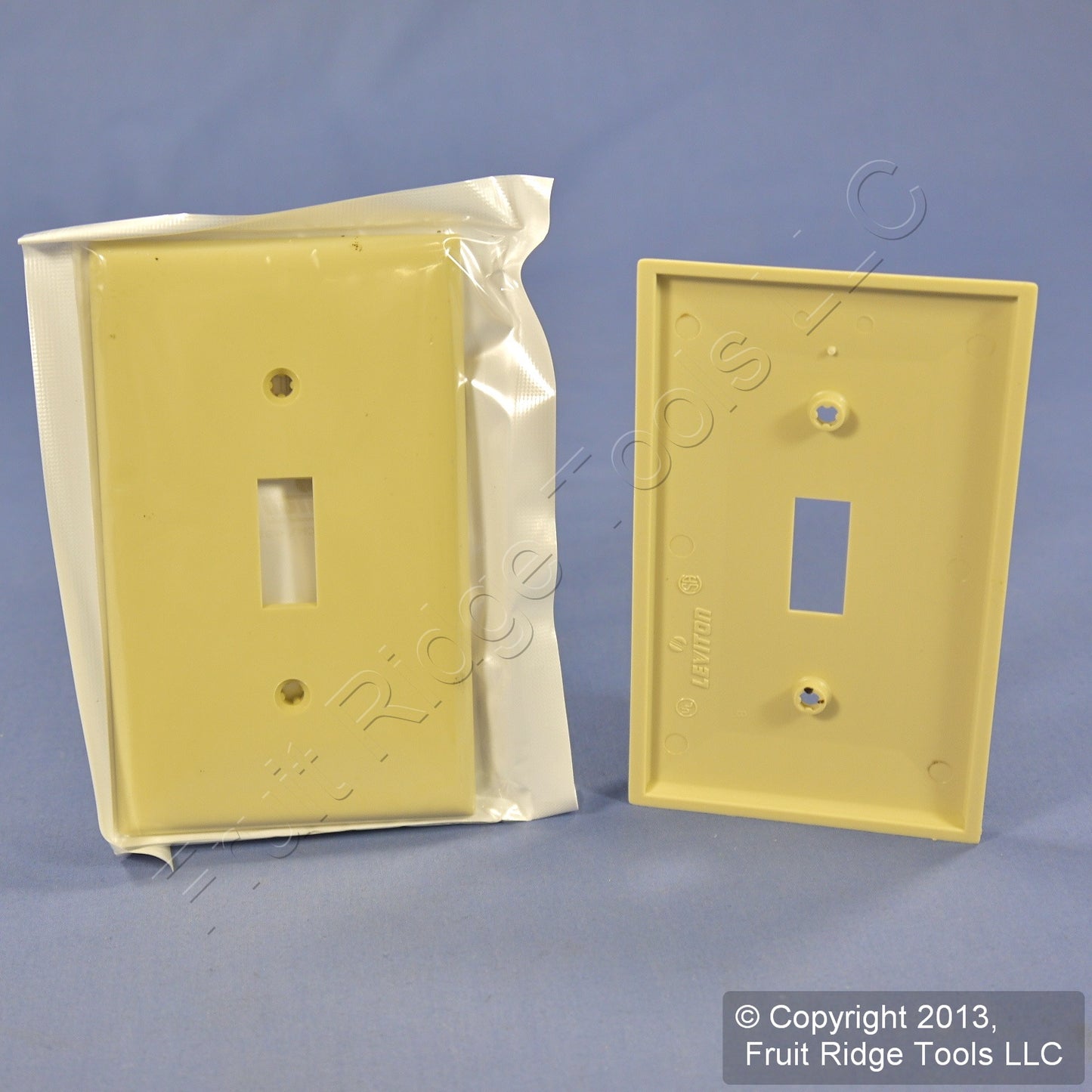 Leviton 80701-I Ivory 1-Gang Toggle Switch Unbreakable Nylon Wallplates 25pcs