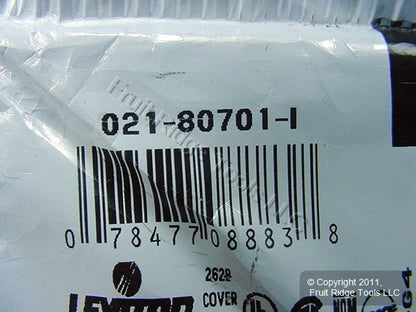 Leviton 80701-I Ivory 1-Gang Toggle Unbreakable Nylon Standard Wallplate Cover