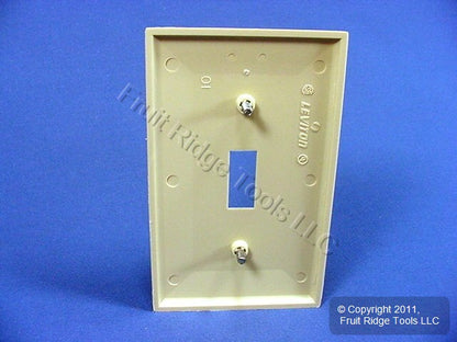 Leviton 80701-I Ivory 1-Gang Toggle Unbreakable Nylon Standard Wallplate Cover