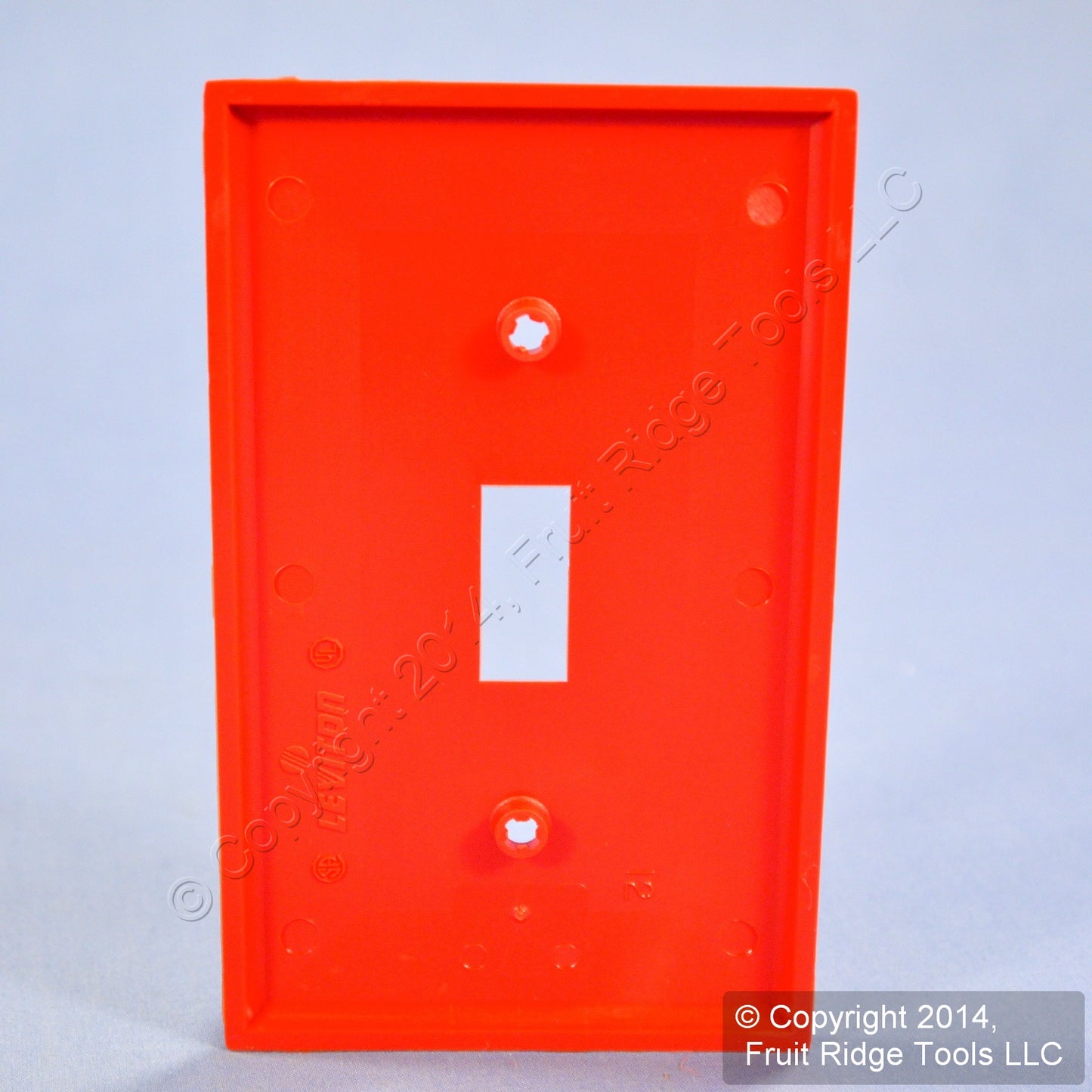 Leviton 80701-R Red 1-Gang Toggle Switch Unbreakable Nylon Standard Wallplate
