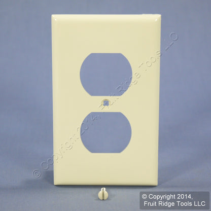 Leviton 80703-A Almond 1-Gang Duplex Unbreakable Nylon Standard Wallplate Cover