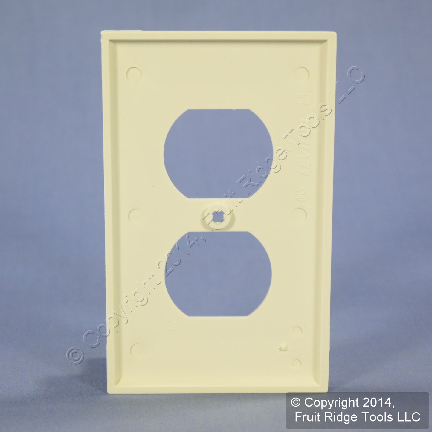Leviton 80703-A Almond 1-Gang Duplex Unbreakable Nylon Standard Wallplate Cover