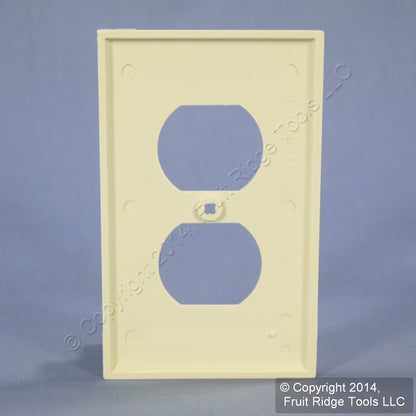Leviton 80703-A Almond 1-Gang Duplex Unbreakable Nylon Standard Wallplate Cover