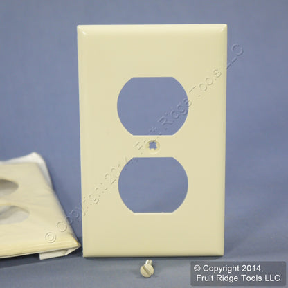 Leviton 80703-A Almond 1-Gang Duplex Outlet Unbreakable Nylon Wallplate 3pcs