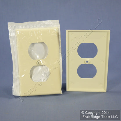 Leviton 80703-A Almond 1-Gang Duplex Outlet Unbreakable Nylon Wallplate 3pcs