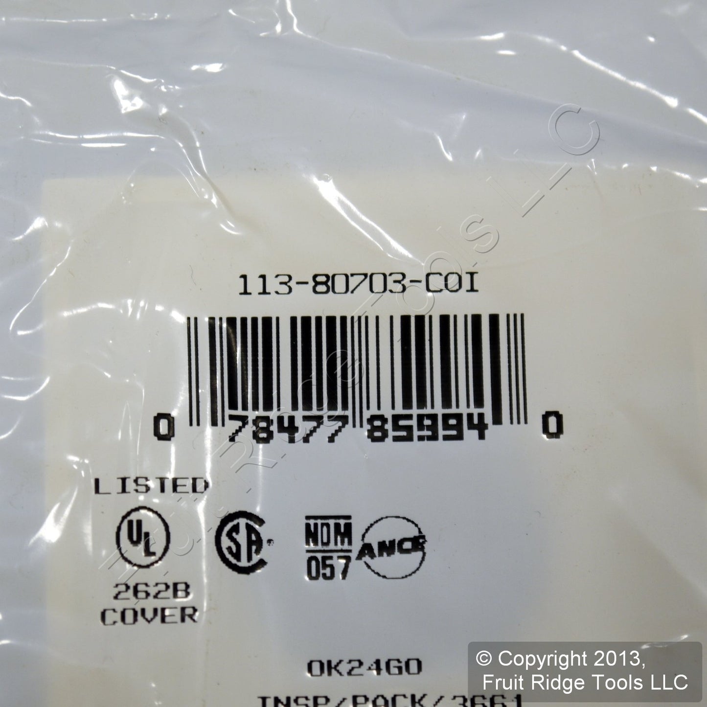 Leviton 80703-COI Ivory 1-Gang Duplex Unbreakable Nylon Standard Wallplate Cover