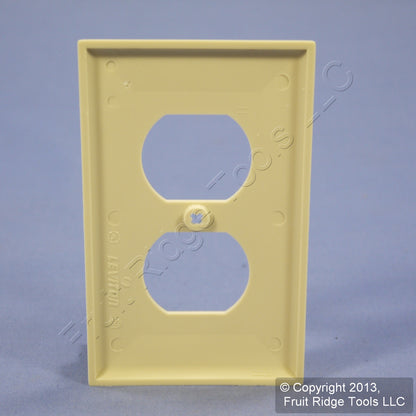 Leviton 80703-COI Ivory 1-Gang Duplex Unbreakable Nylon Standard Wallplate Cover