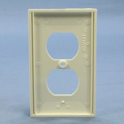 Leviton 80703-COW White 1-Gang Duplex Unbreakable Nylon Wallplate Cover 10pcs