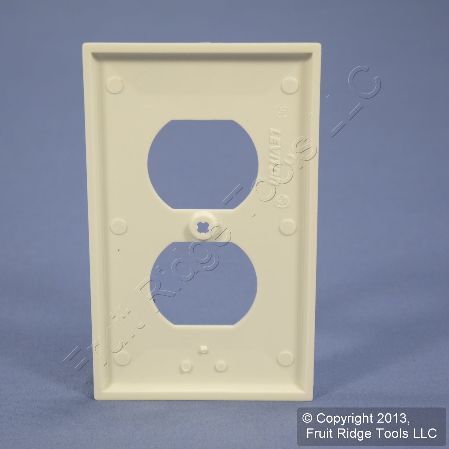 Leviton 80703-COW White 1-Gang Duplex Unbreakable Nylon Standard Wallplate Cover