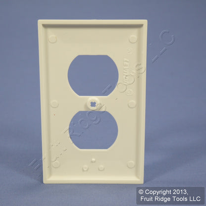 Leviton 80703-COW White 1-Gang Duplex Unbreakable Nylon Standard Wallplate Cover