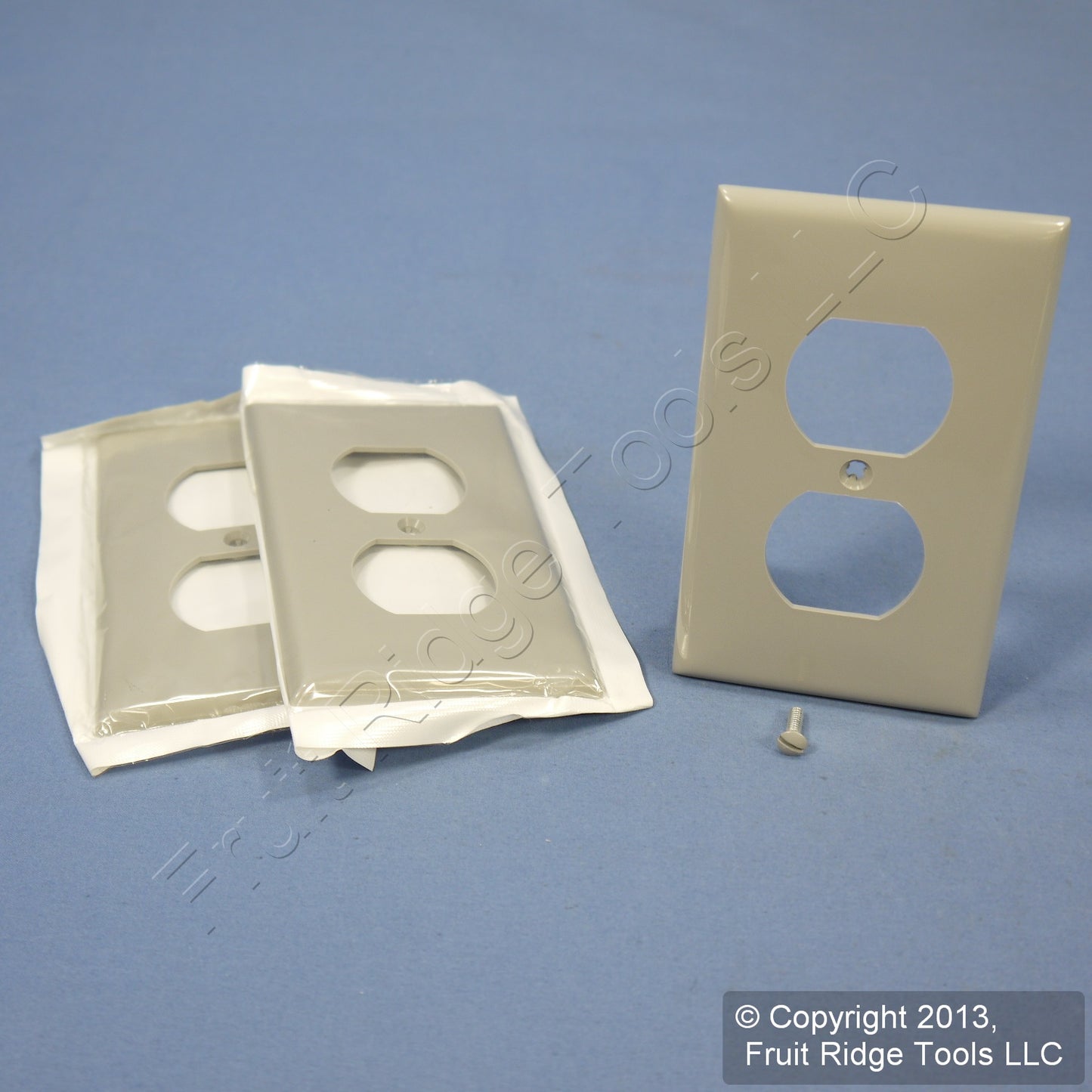 3 Leviton Unbreakable Gray Receptacle Outlet Covers