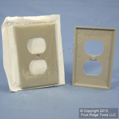 3 Leviton Unbreakable Gray Receptacle Outlet Covers