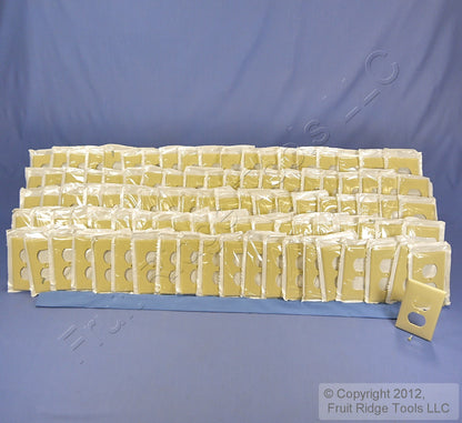 Leviton 80703-I Ivory 1-Gang Duplex Outlet Unbreakable Standard Wallplate 100pcs