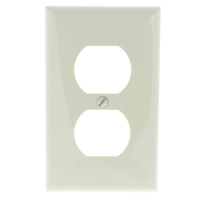 Leviton 80703-I Ivory 1-Gang Duplex Outlet Unbreakable Wallplate Covers 10pcs